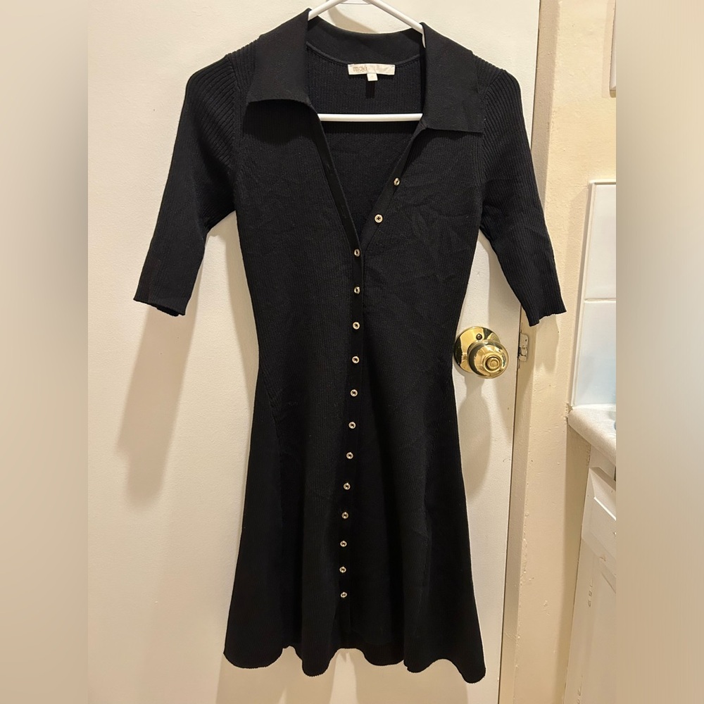 Maje ribbed midi dress size 36